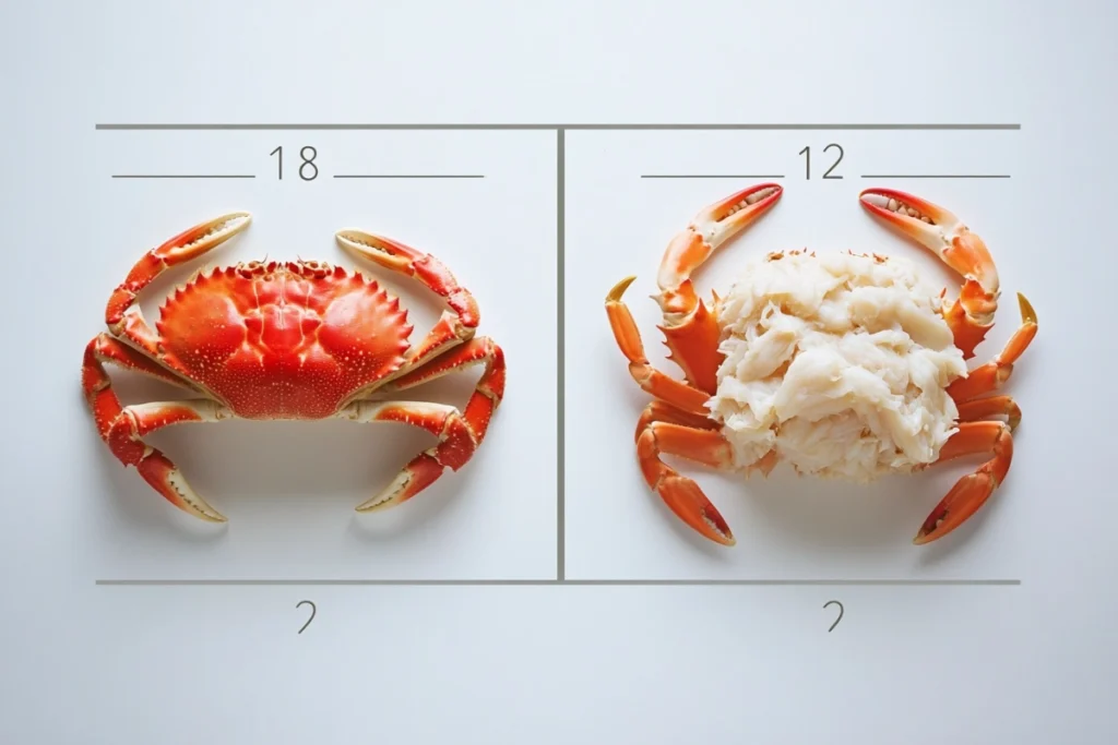 Detailed Infographic: Real Crab vs Imitation Crab Nutrition