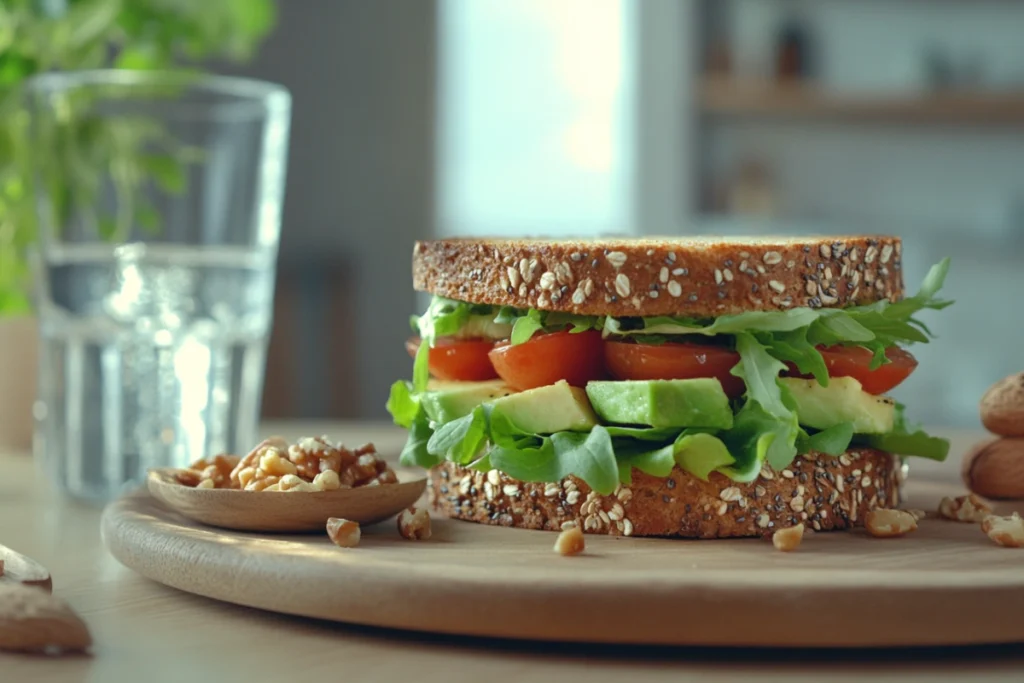 Alt Text: Which bread is highest in fiber? A selection of fiber-rich breads, including rye, oat bran, and sprouted grain.
