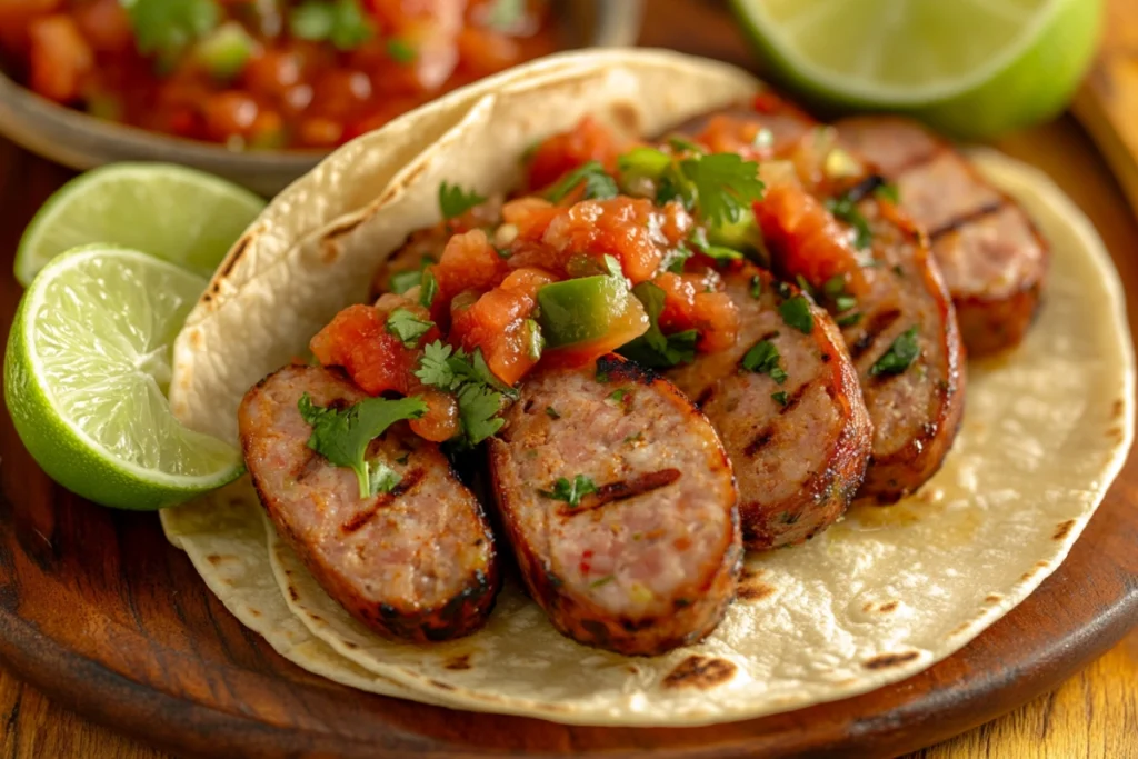 Jalapeno Cheddar Sausage Tacos
